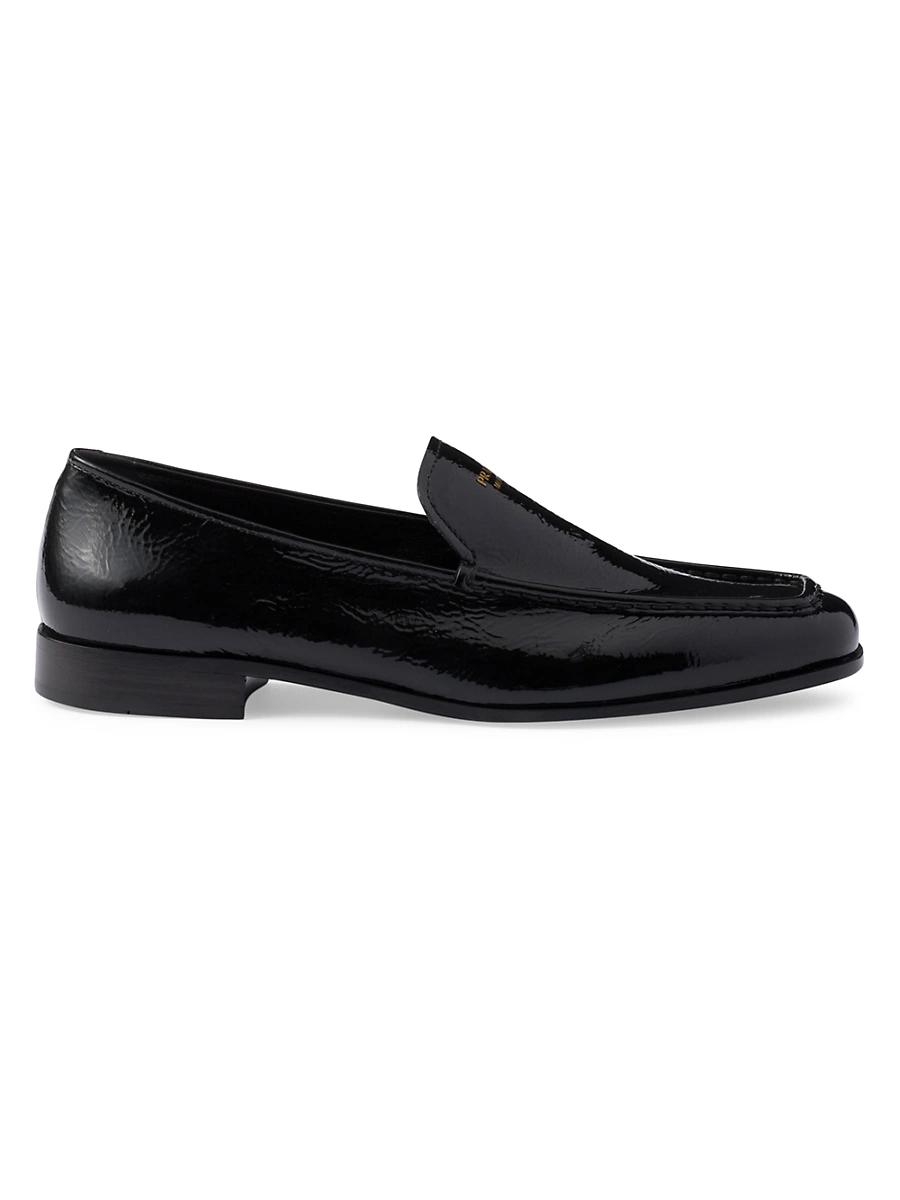 Prada Womens Naplak Patent Leather Loafers Product Image