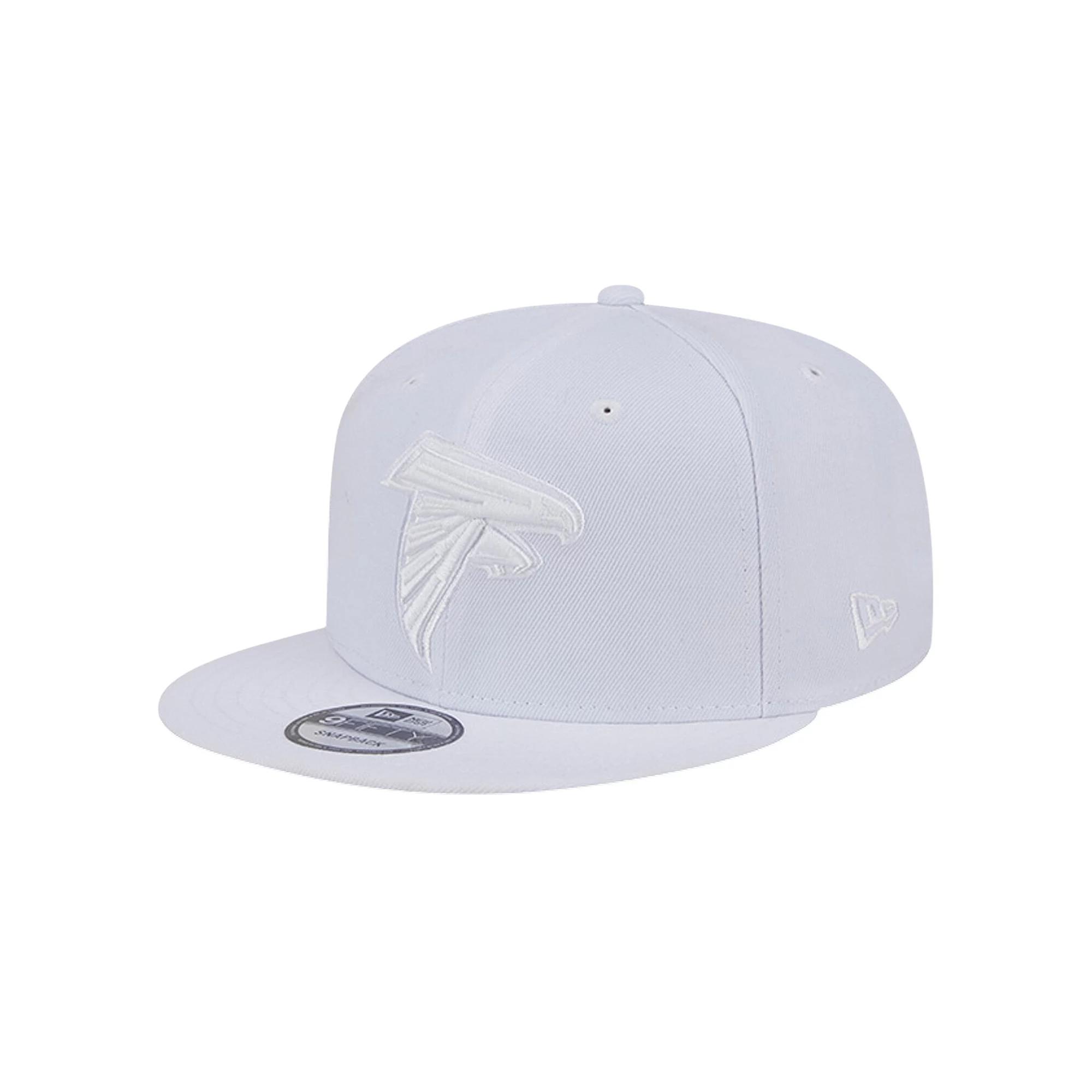 Men's New Era Atlanta Falcons Main White on White 9FIFTY Snapback Hat Product Image
