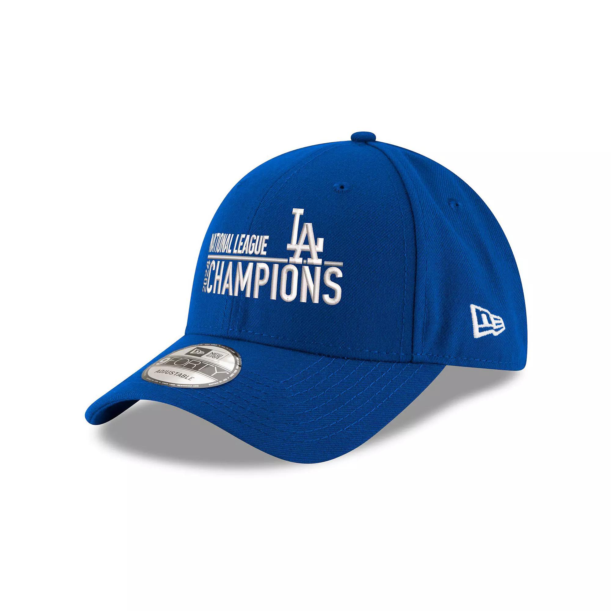 Men's New Era Royal Los Angeles Dodgers 2024 National League Champions 9FORTY Adjustable Hat, Blue Product Image