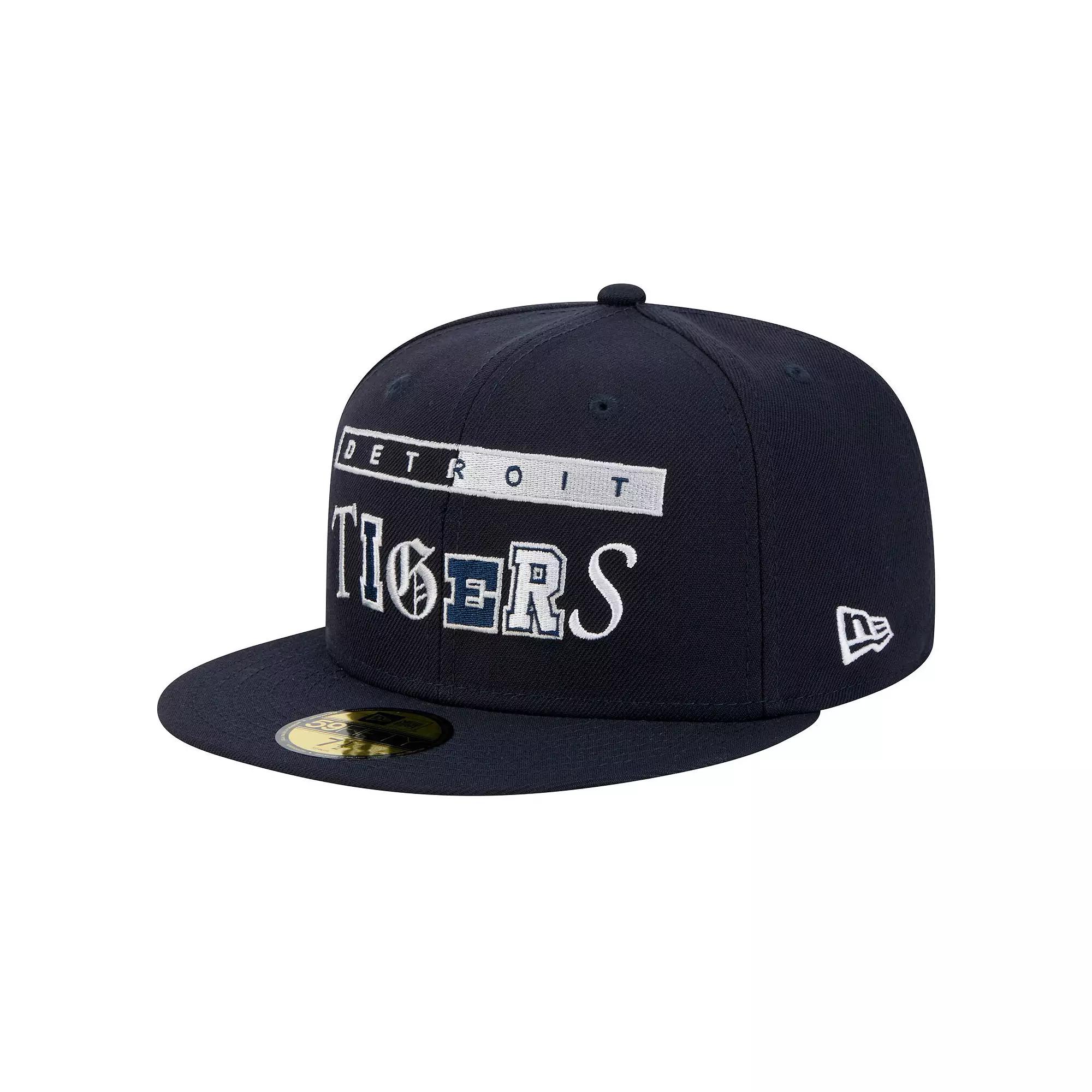 Men's New Era Navy Detroit Tigers Ransom 59FIFTY Fitted Hat,  Product Image