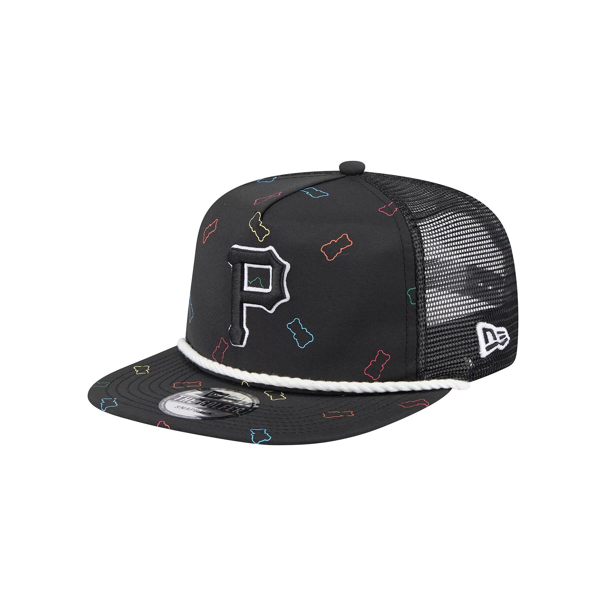 Mens New Era Pittsburgh Pirates Gummy Golfer Trucker Adjustable Hat Product Image