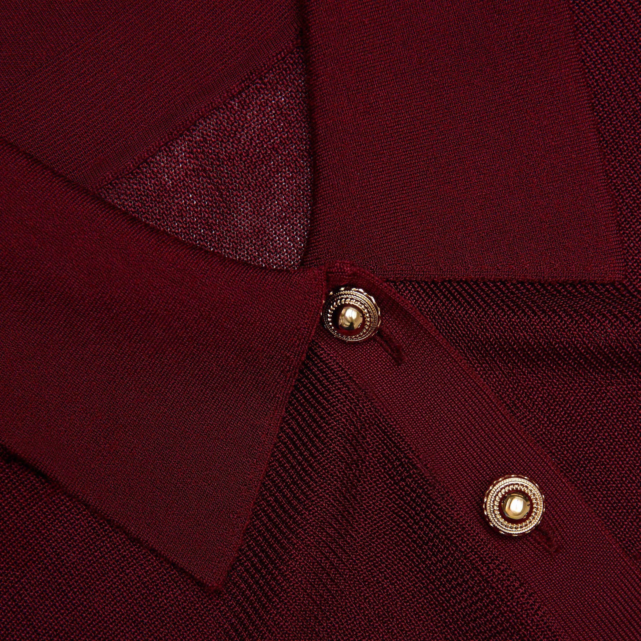 Burgundy Viscose Knit Bodysuit Product Image