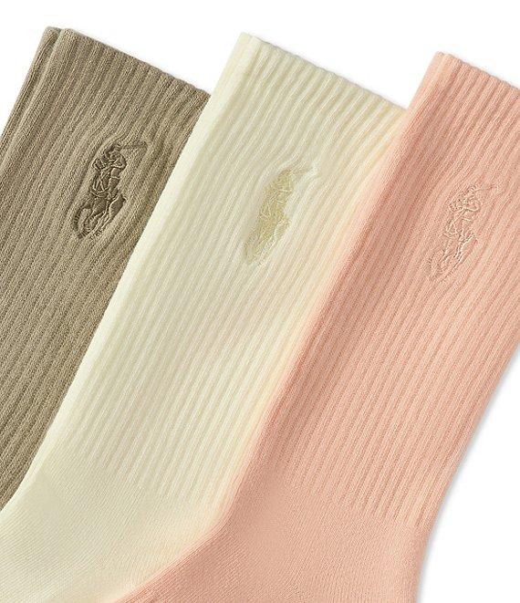 Polo Ralph Lauren Mineral Wash Crew Socks 3-Pack Product Image