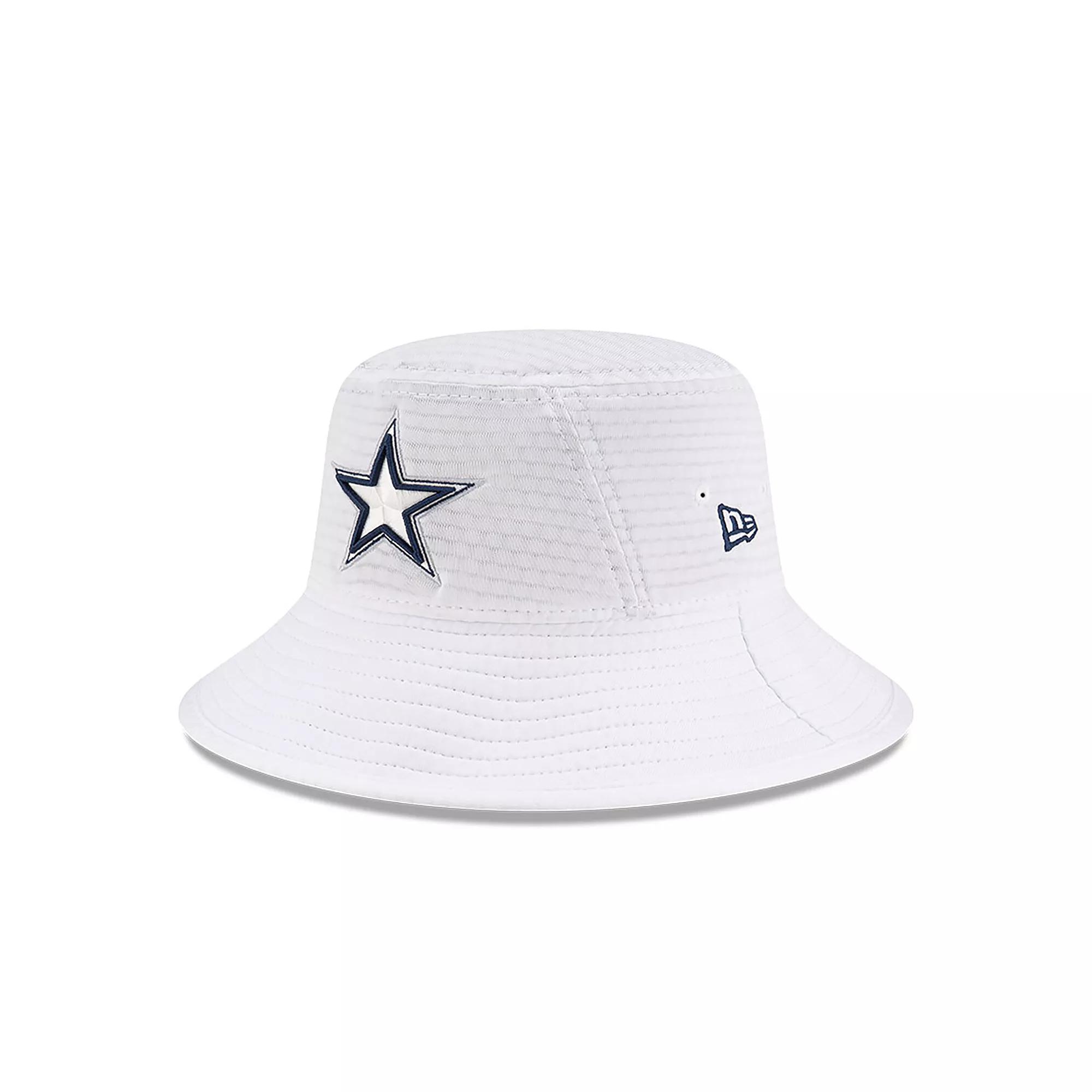Men's New Era White Dallas Cowboys 2024 NFL Training Camp Stretch Bucket Hat Product Image