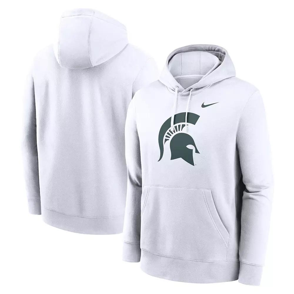 Men's Nike White Florida State Seminoles Primetime Evergreen Club Fleece Pullover Hoodie, Size: Medium Product Image