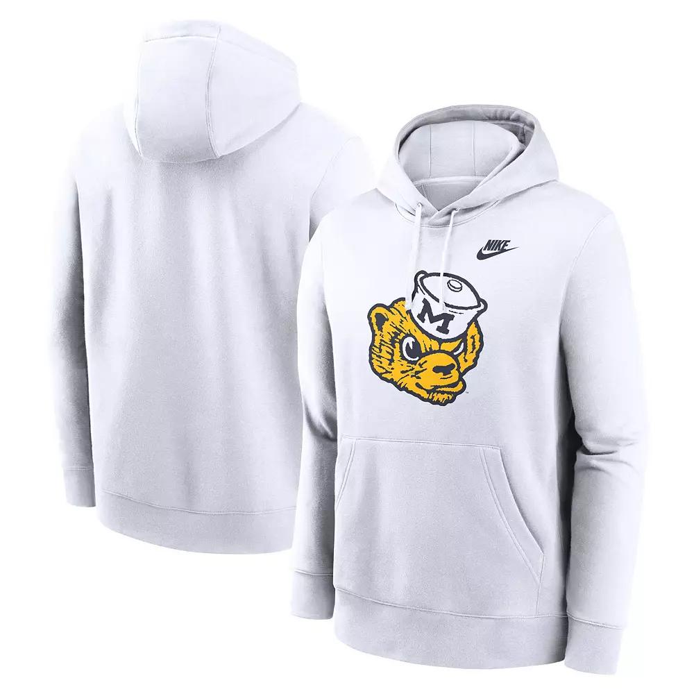 Men's Nike White Stanford Cardinal Primetime Club Fleece Pullover Hoodie,  Product Image