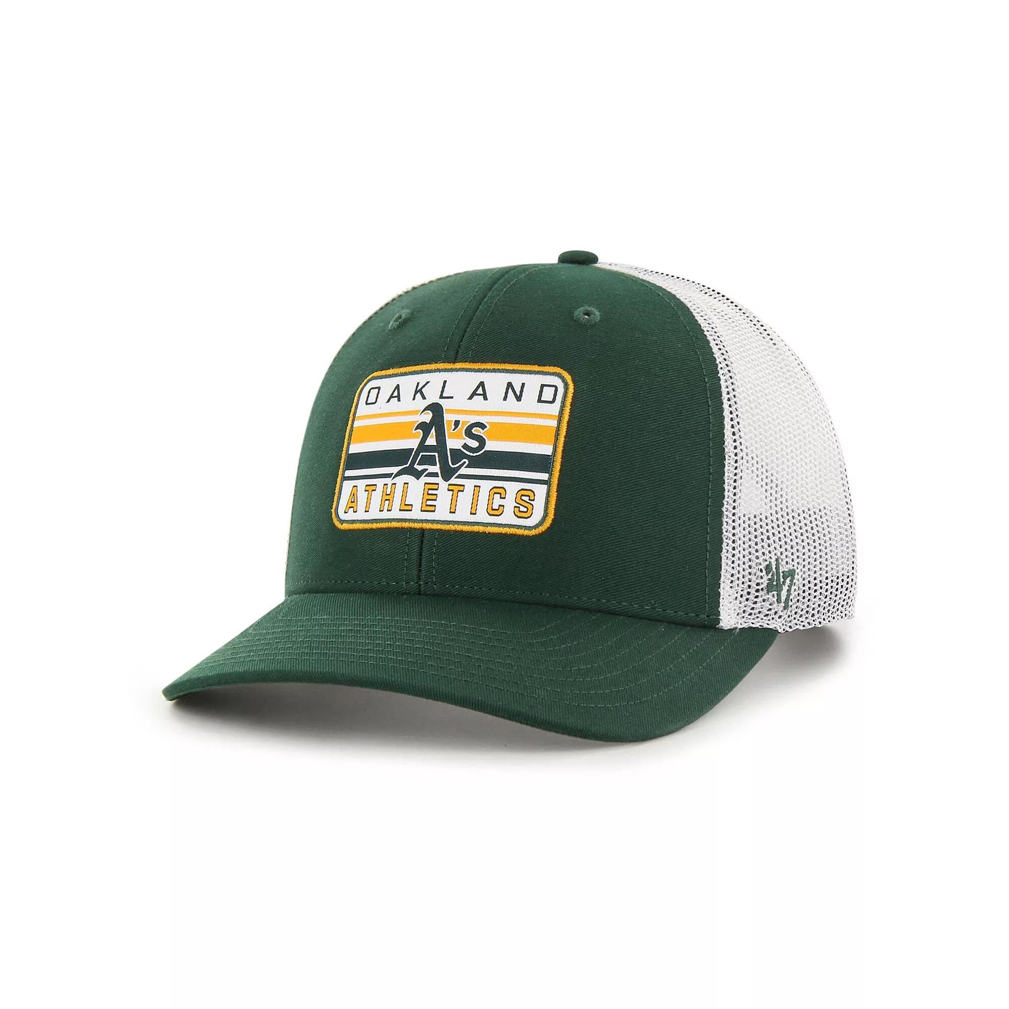 Men's '47 Green Oakland Athletics Drifter Trucker Adjustable Hat Product Image