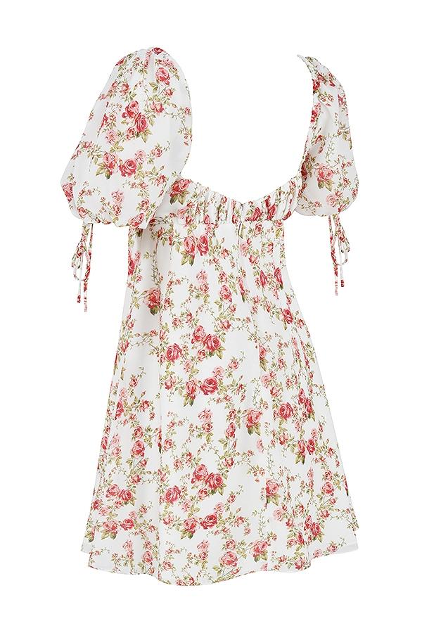 Princess  rose print mini dress - sale Product Image