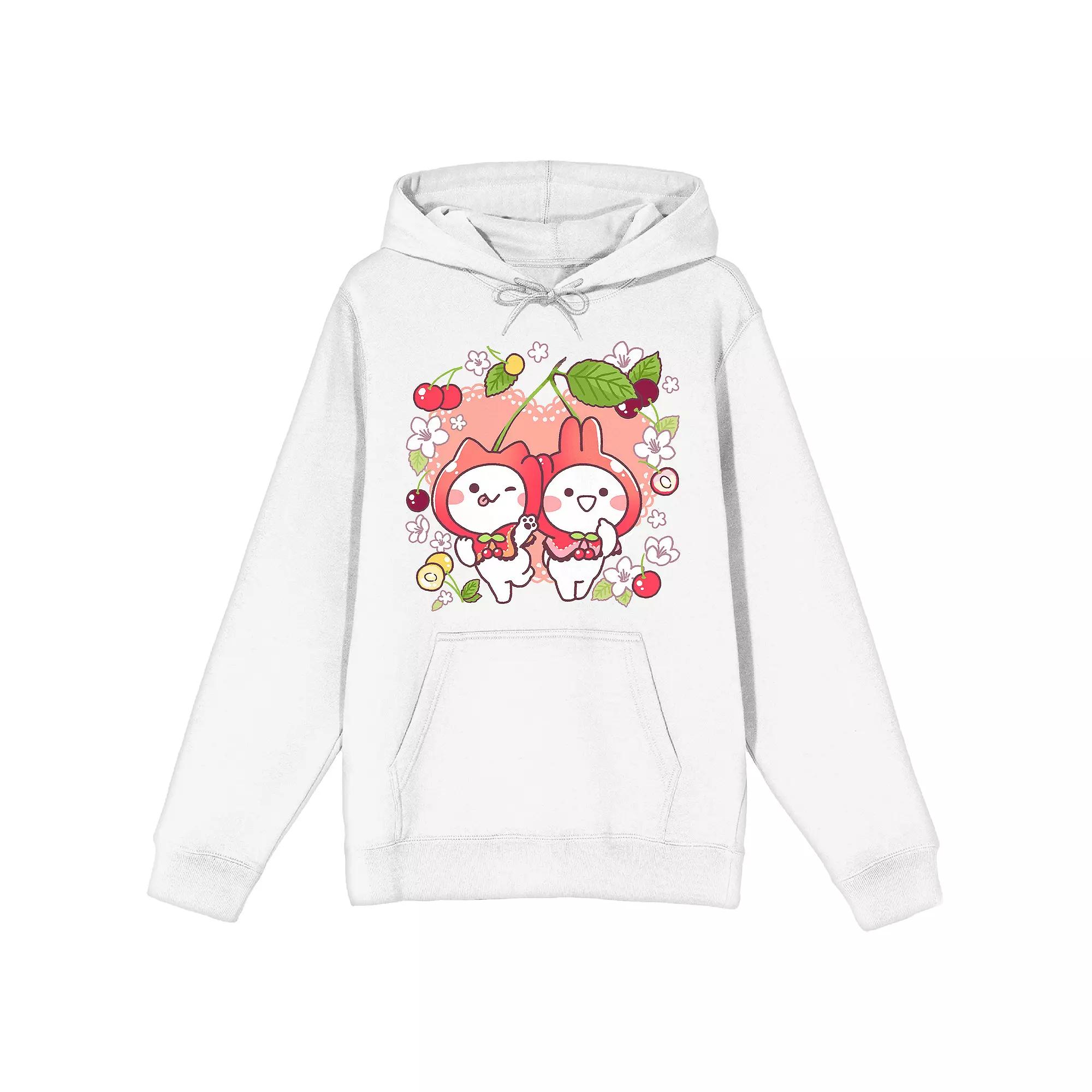 Men's Mimi & Neko Flowers & Fruits Hoodie,  Product Image