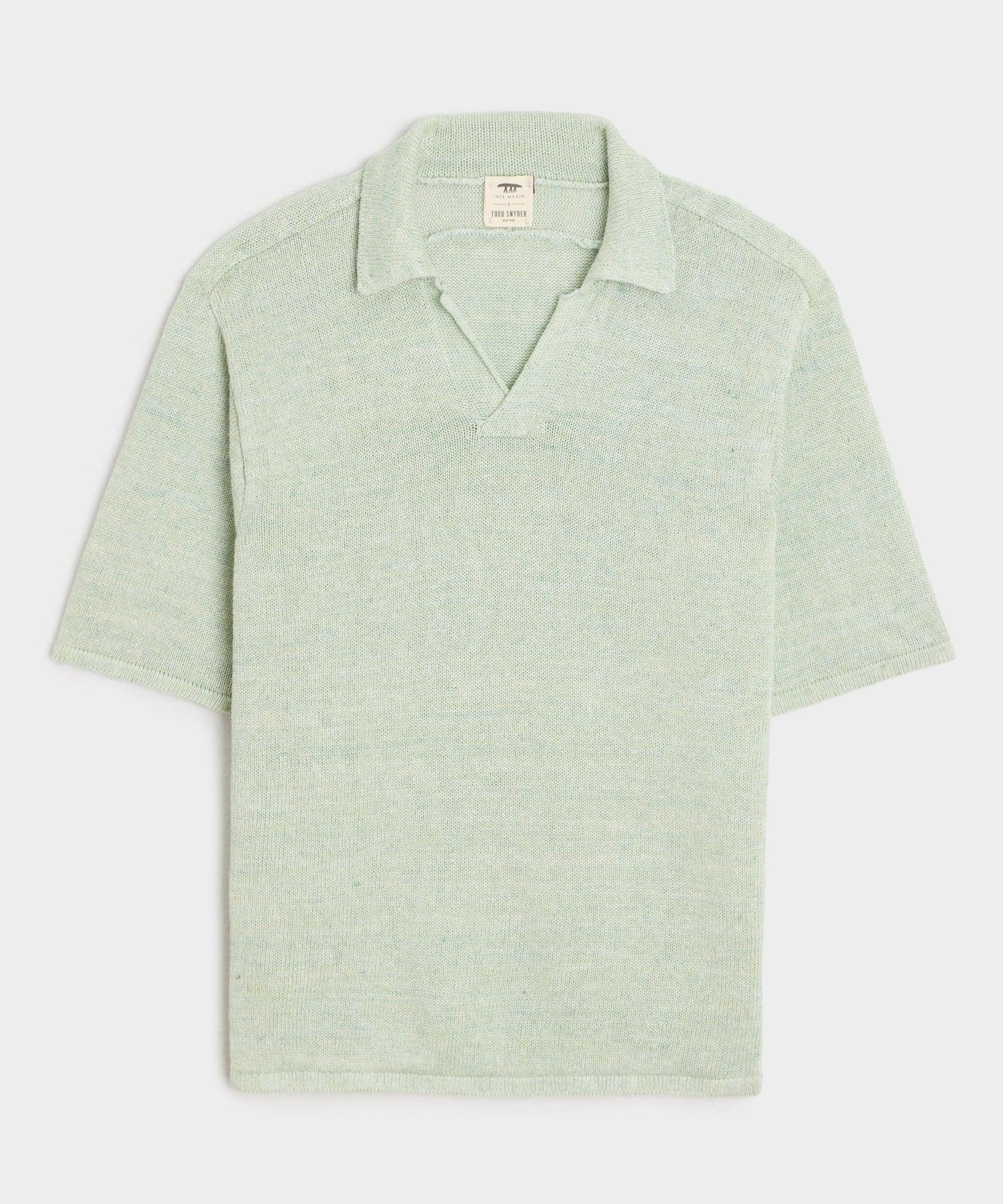 Inis Meáin Washed Linen Polo Product Image