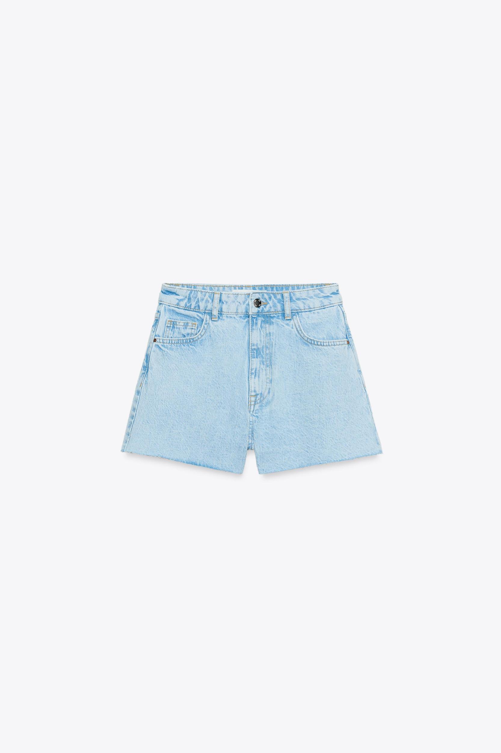 Z1975 HIGH-WAISTED DENIM SHORTS Product Image
