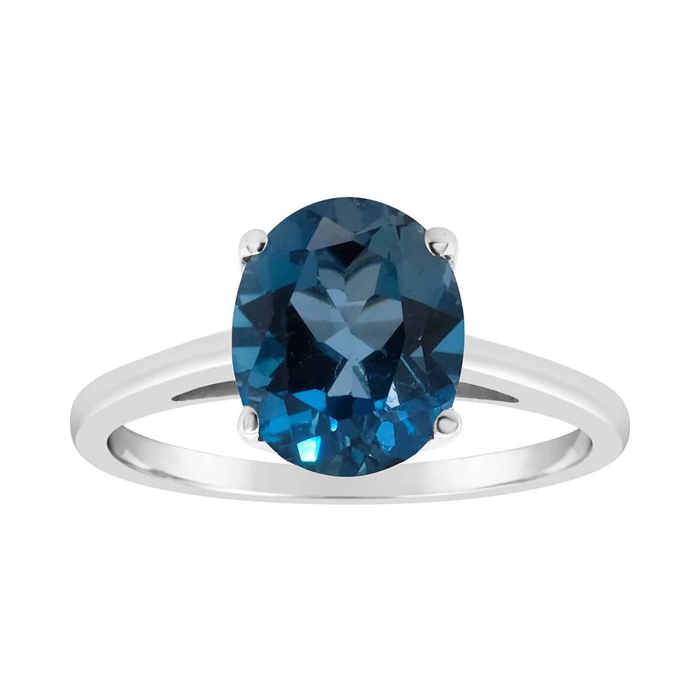 Alyson Layne Sterling Silver London Blue Topaz Ring, Women's, Size: 5 Product Image
