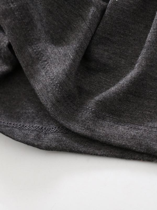 High Waisted Loose Drawstring Elasticity Solid Color Casual Pants Bottoms Trousers Product Image