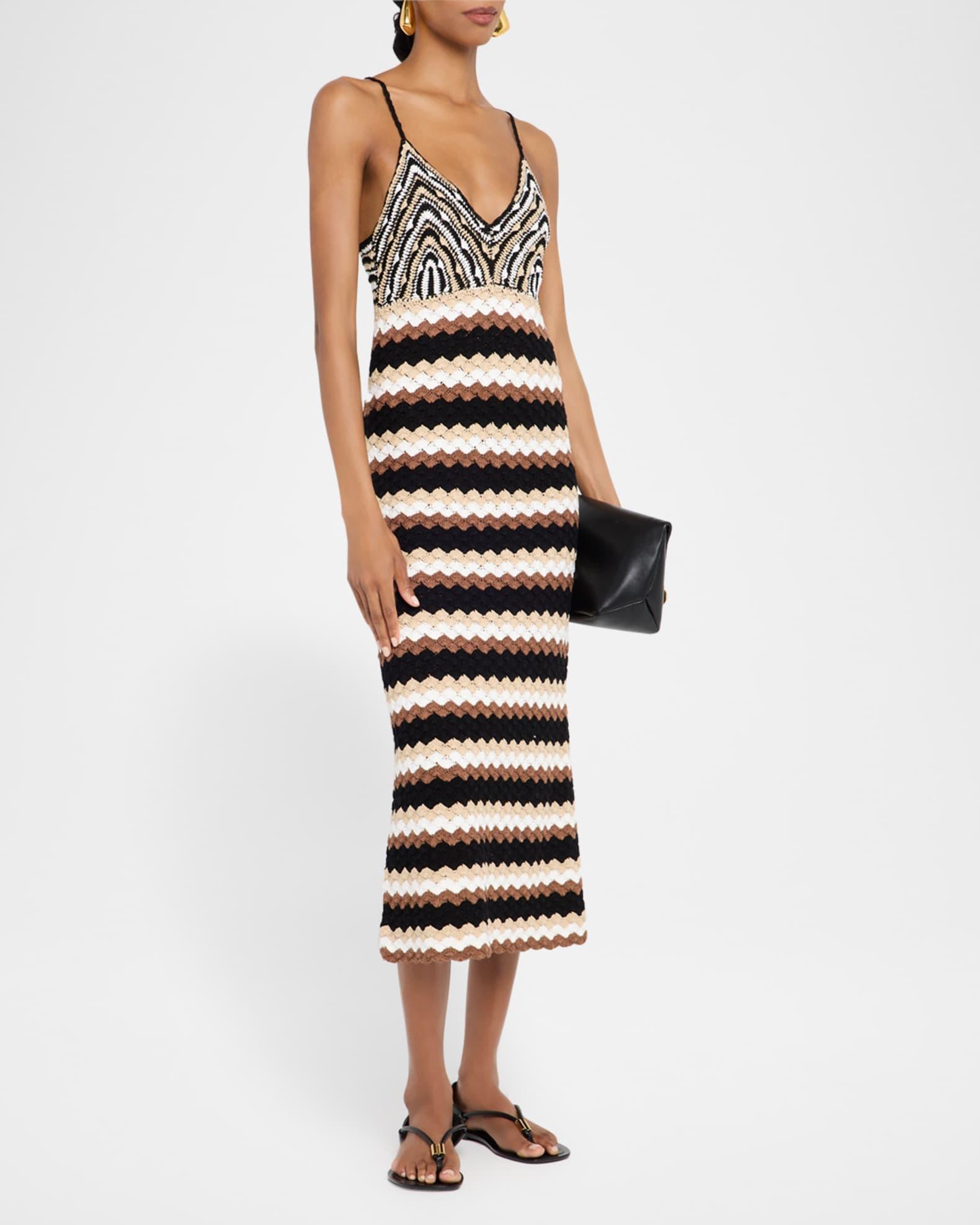 Harlow Crochet Knit Midi Dress Product Image