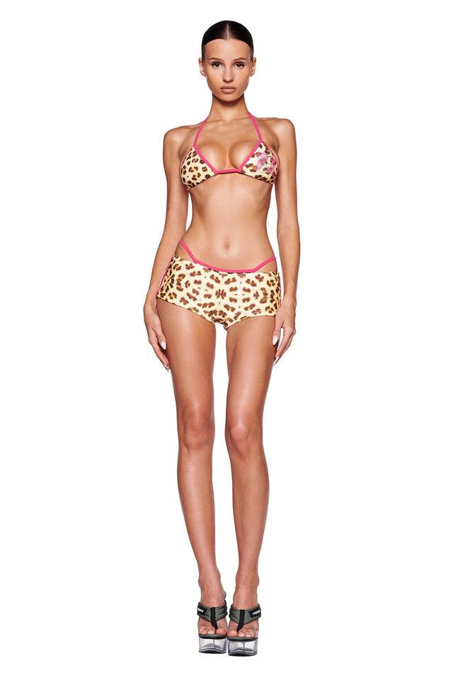 CORDELIA BIKINI TOP - NEUTRAL : LEOPARD : WILDCARD Product Image