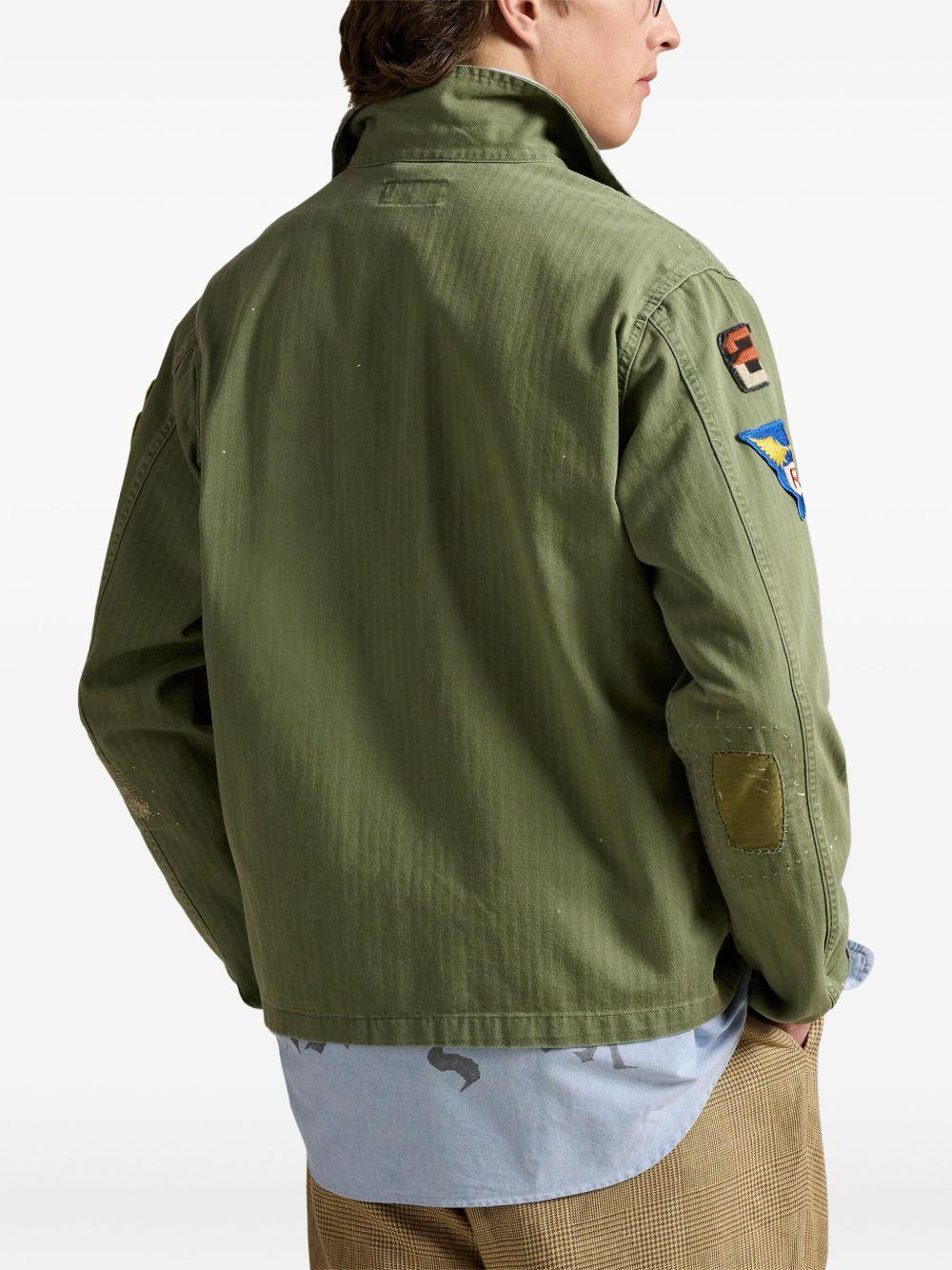 patch-detailing shirt jacket Product Image