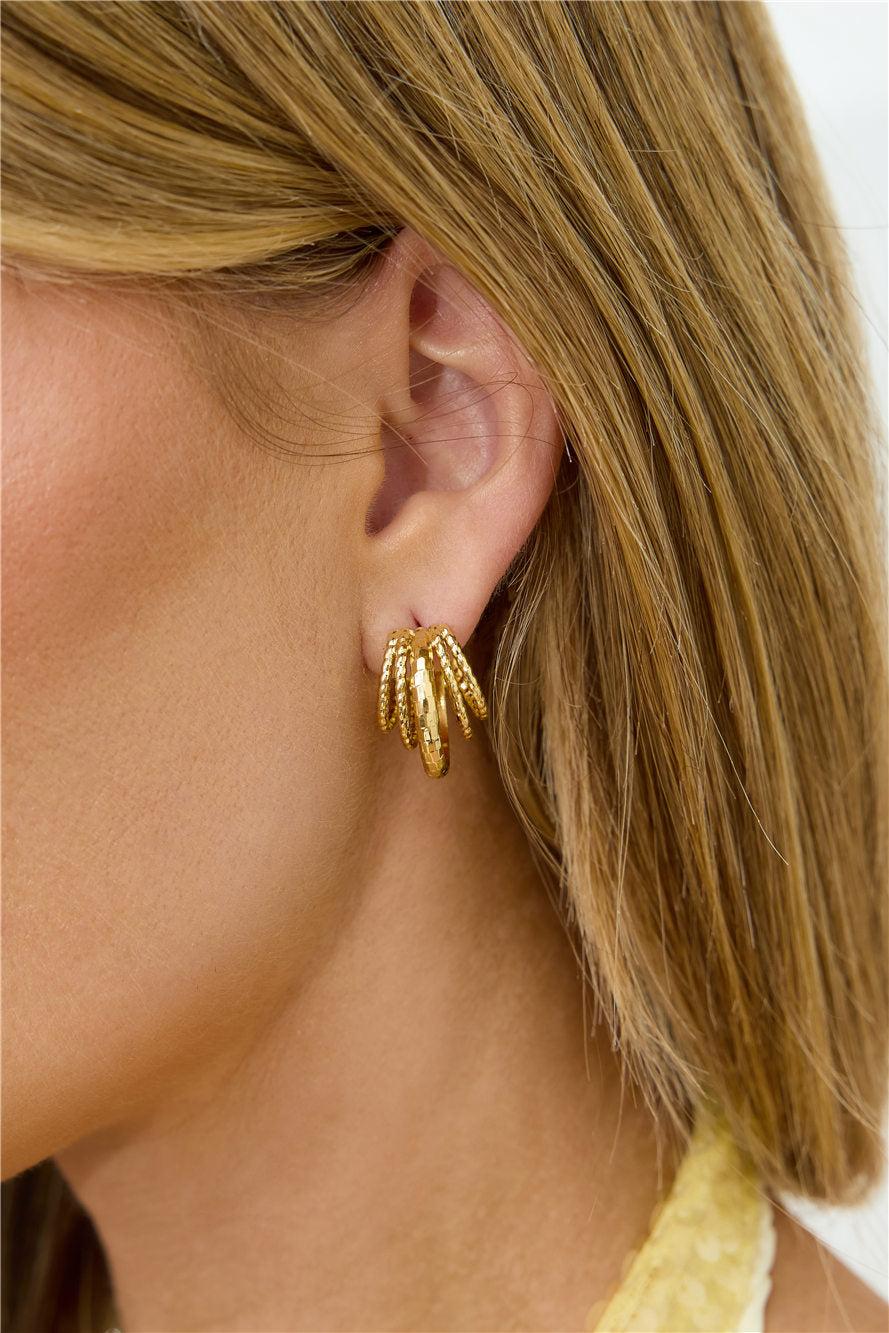 Luxe List Earrings Gold Product Image