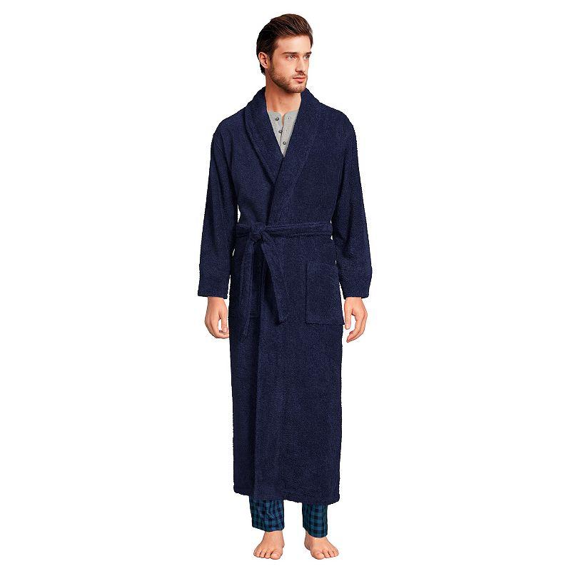 Men's Lands' End Full-Length Turkish Terry Robe,  Product Image