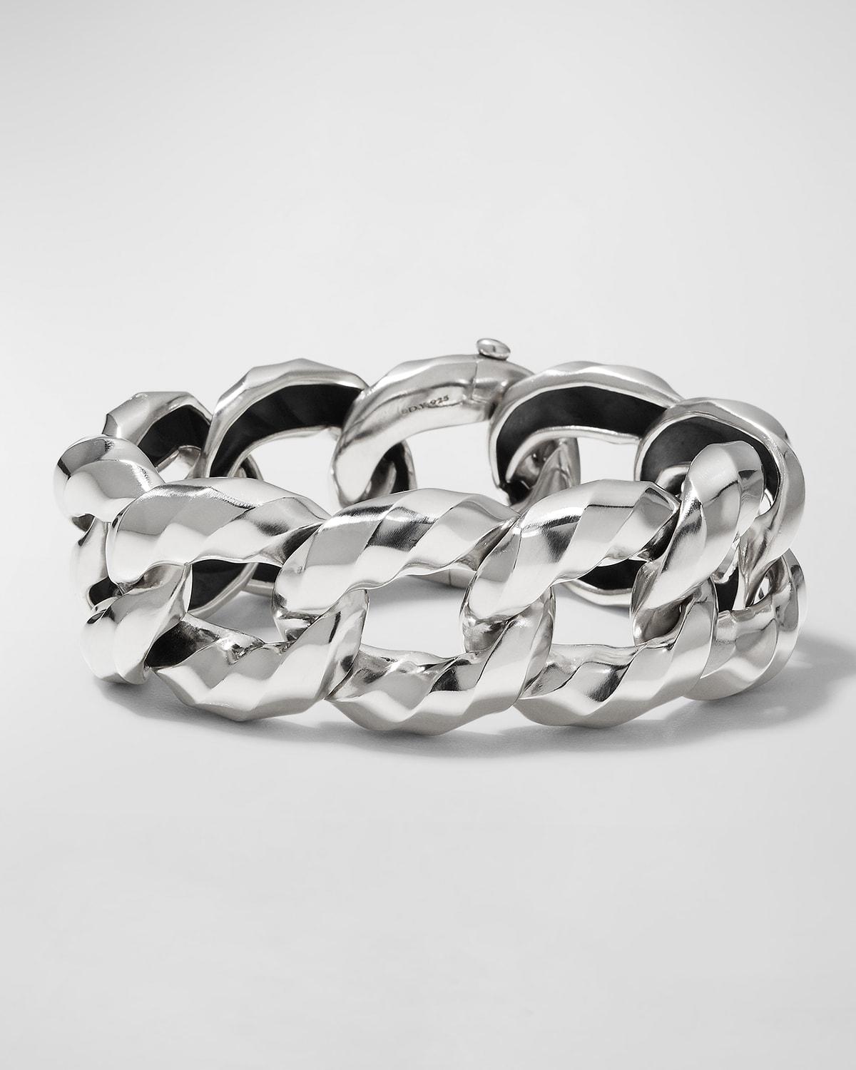 David Yurman Cable Edge Curb Chain Bracelet in Recycled Sterling Product Image