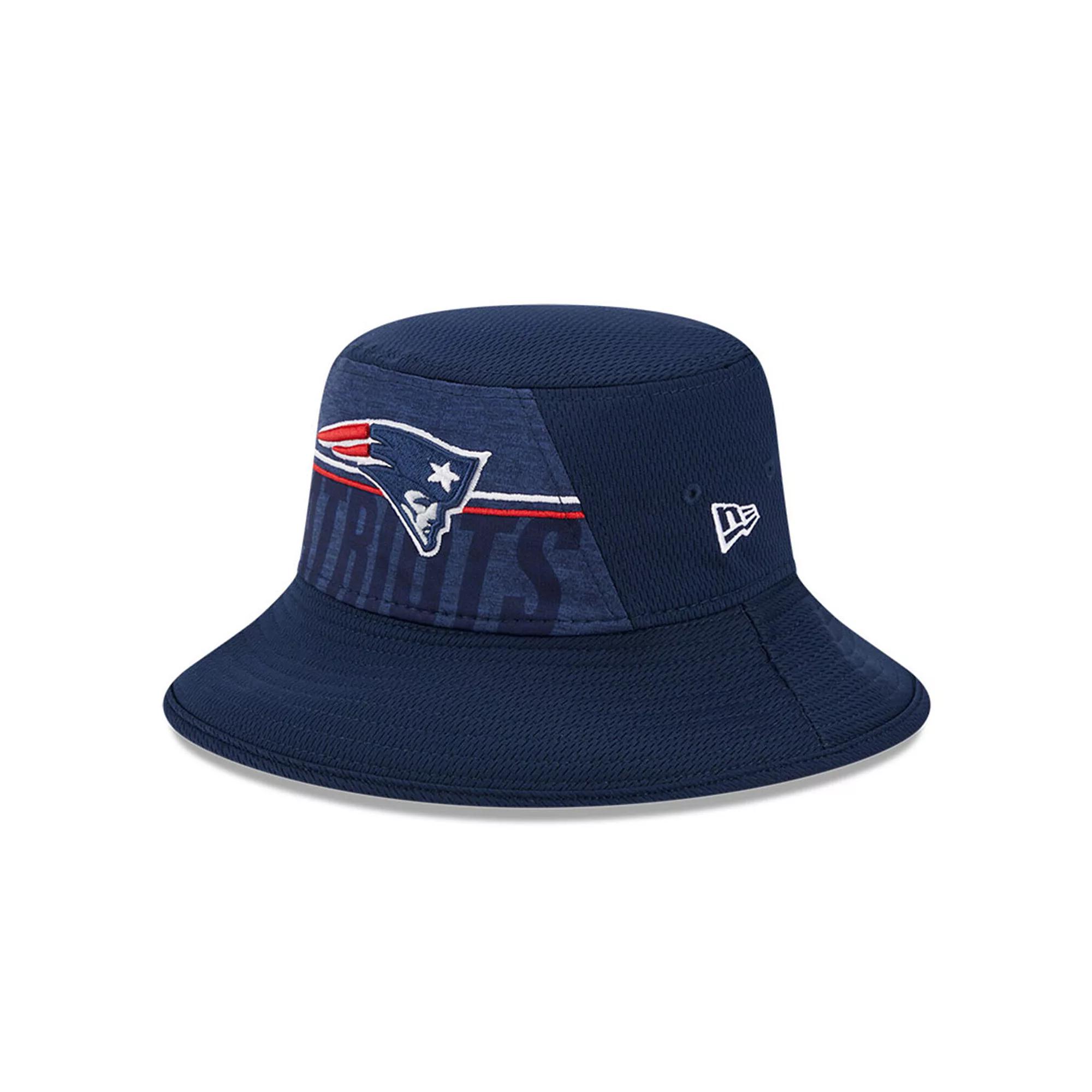 Men's New Era  Navy New England Patriots 2023 NFL Training Camp Stretch Bucket Hat, Blue Product Image