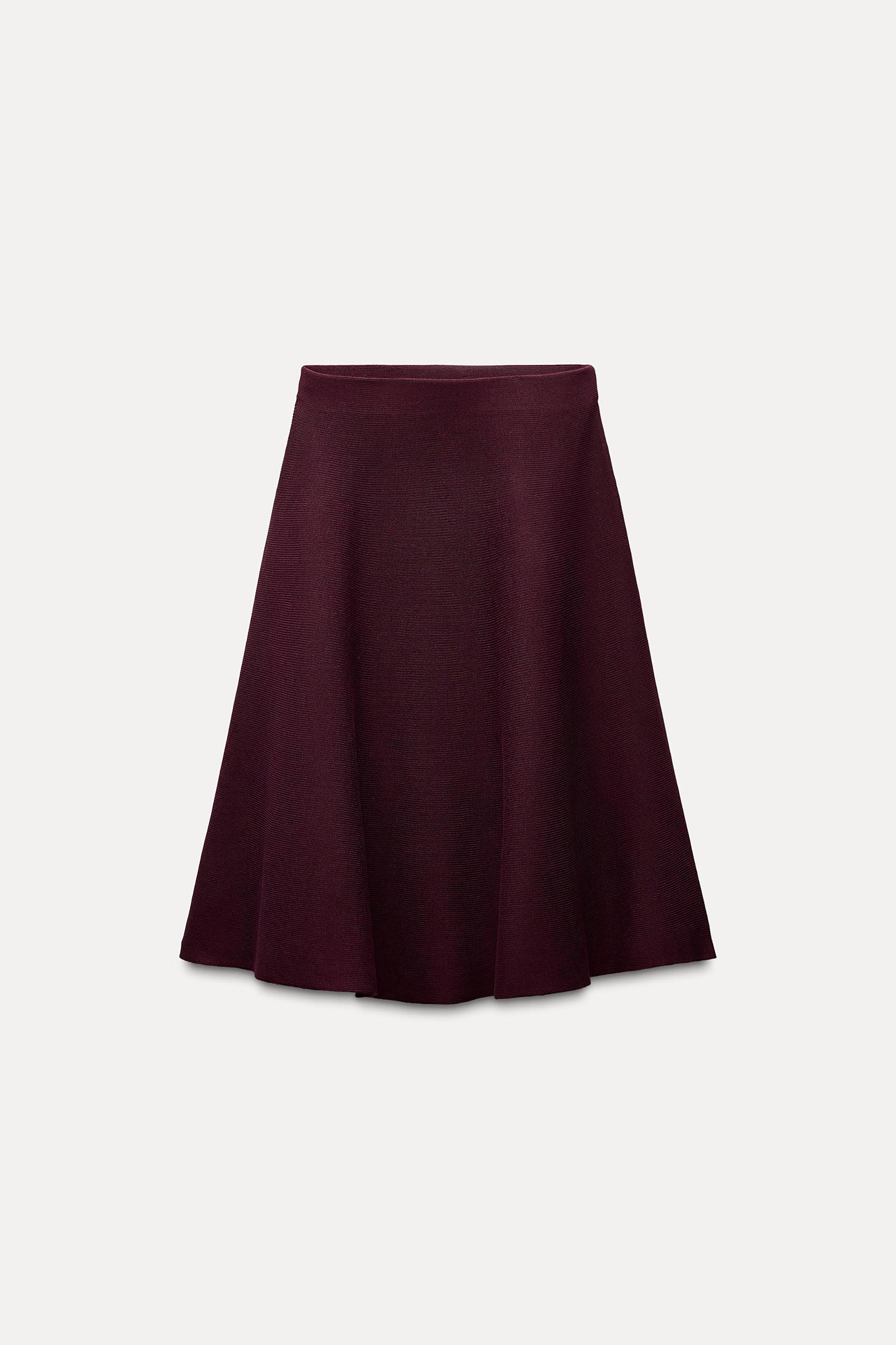 BASIC KNIT MIDI SKIRT Product Image
