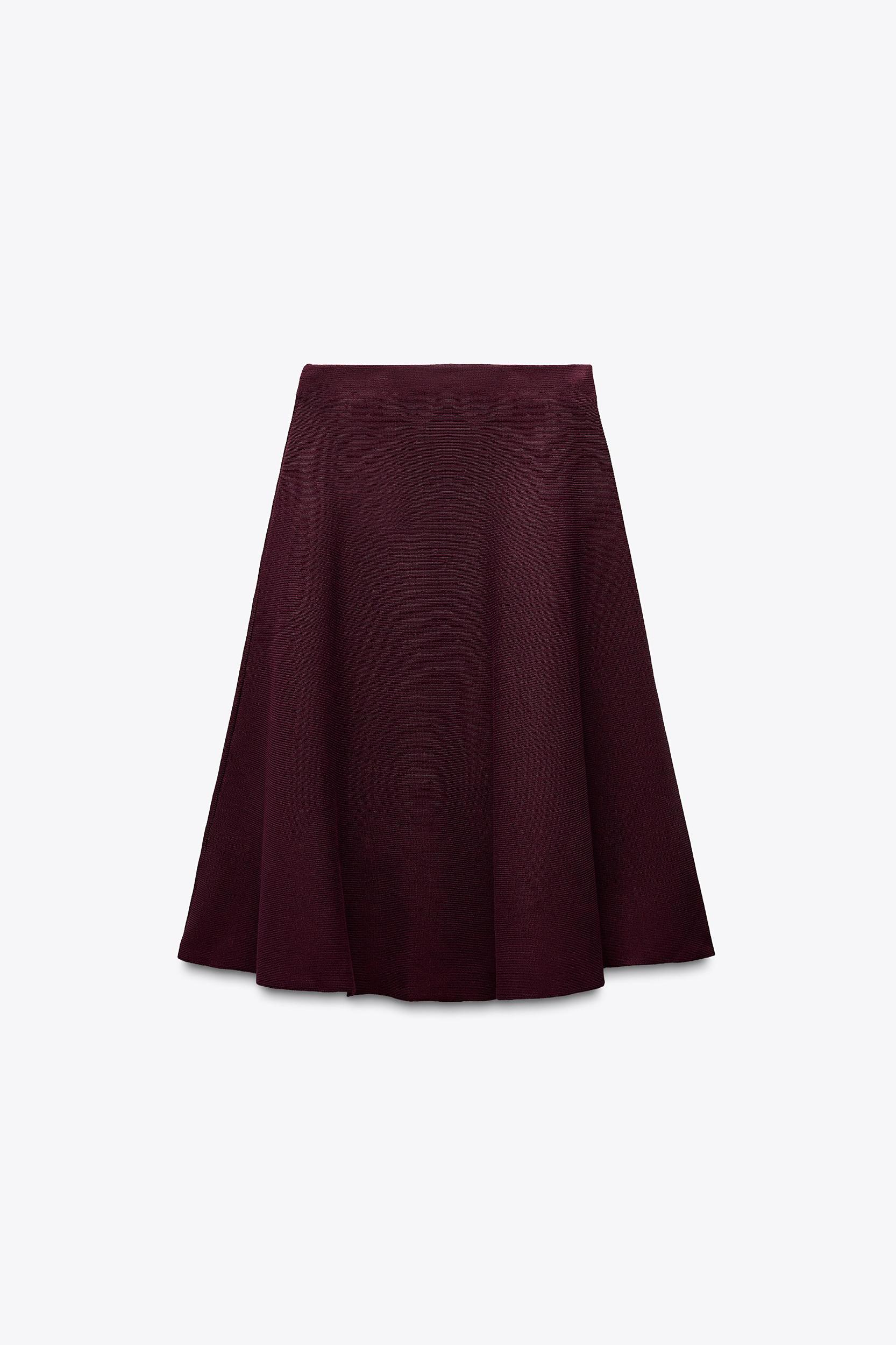 BASIC KNIT MIDI SKIRT Product Image