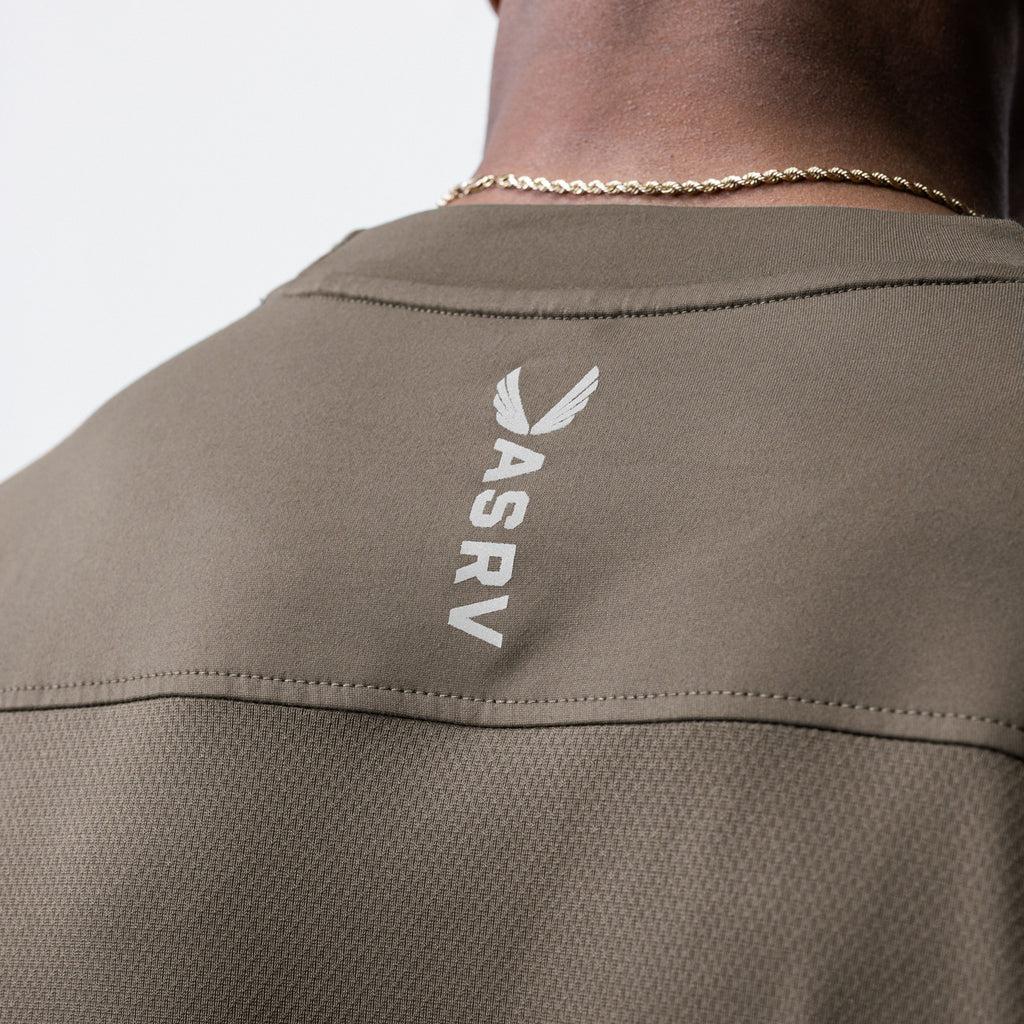 0715. Core Mesh Oversized Tee - Deep Taupe Product Image