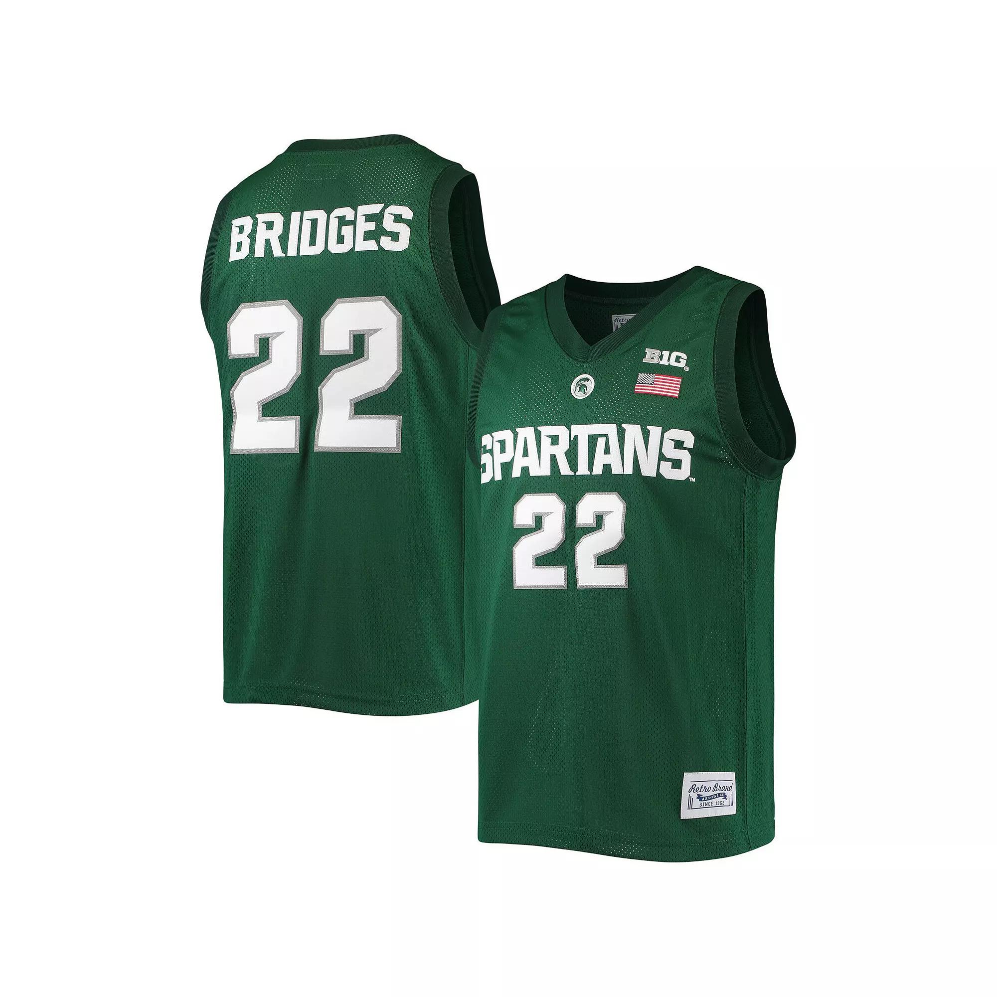 Mens Original Retro Brand Miles Bridges Michigan State Spartans Alumni Commemorative Classic Basketball Jersey Product Image