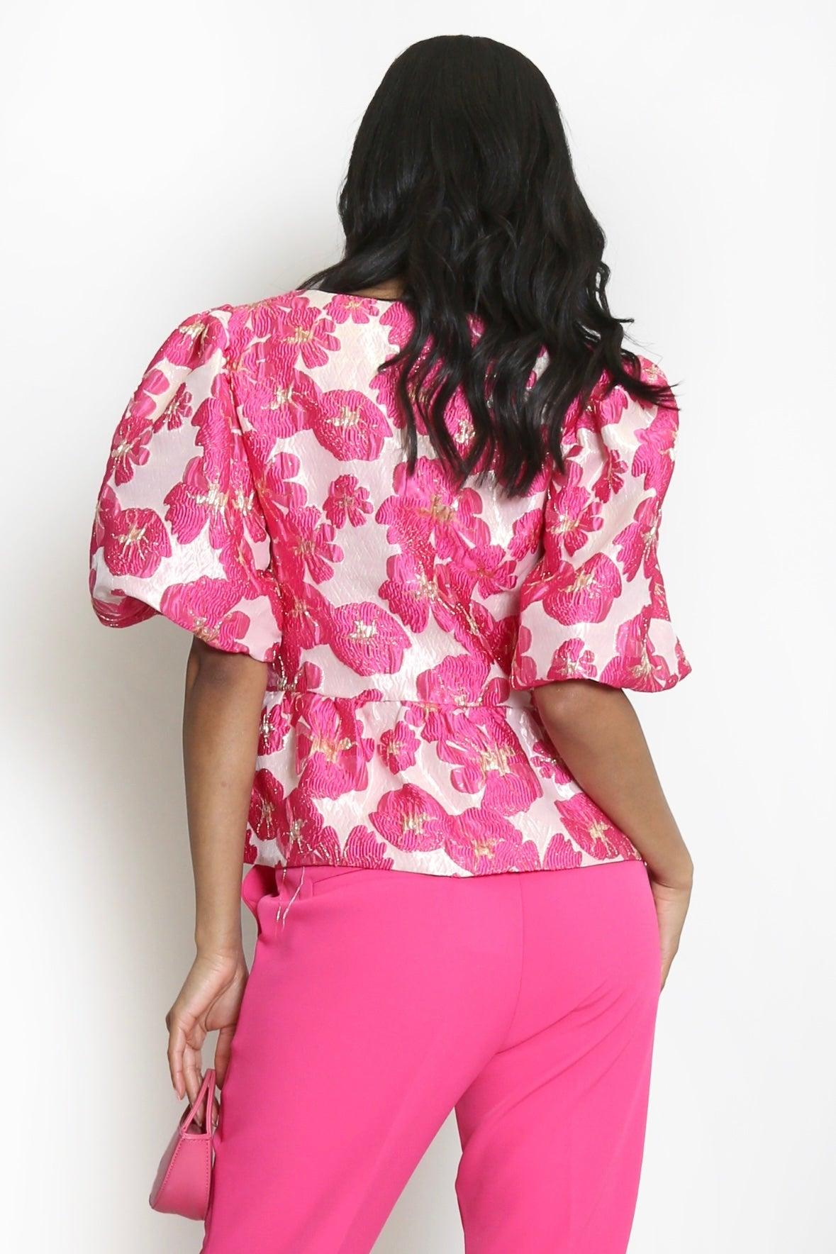 AURELIA PEPLUM BLOUSE Product Image