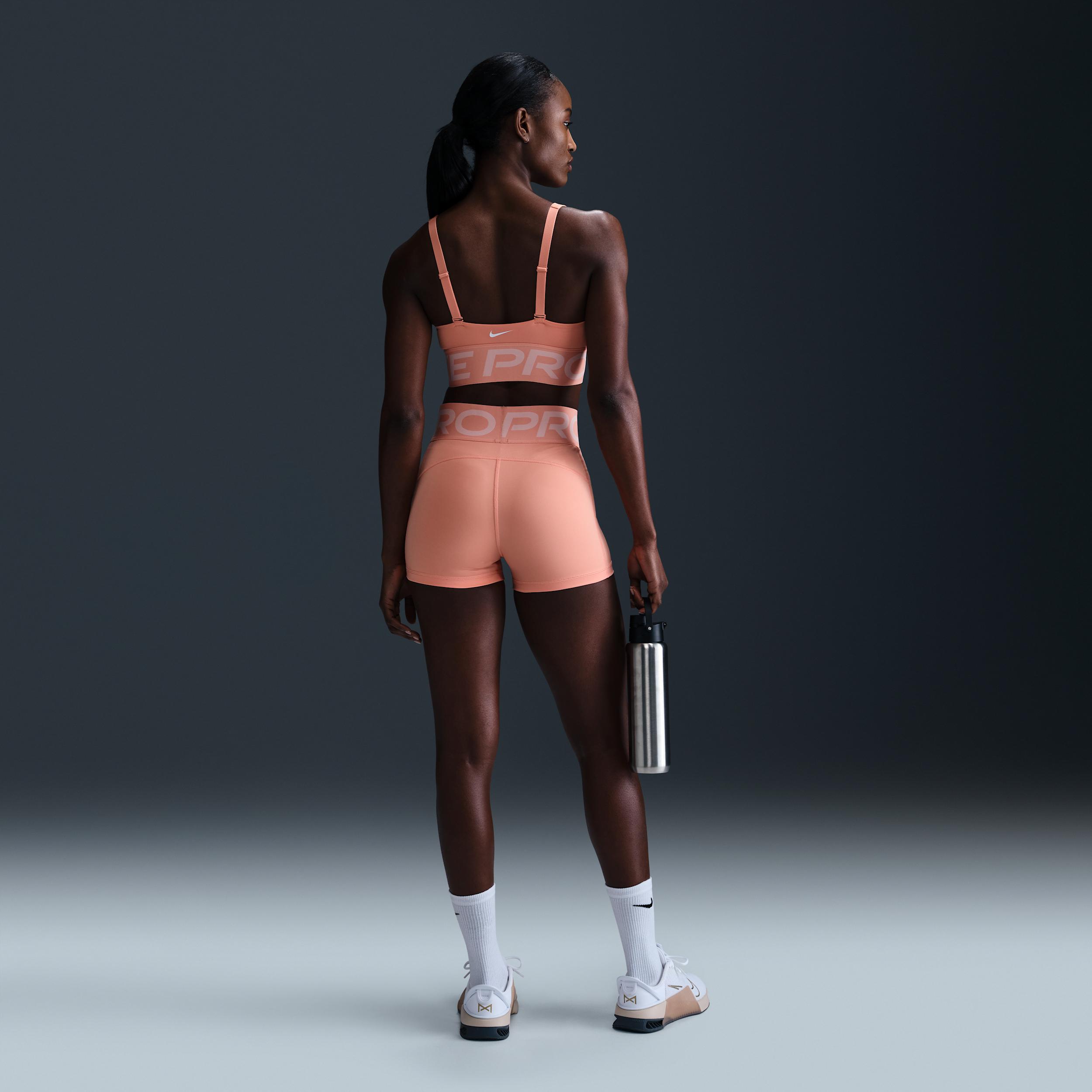 Womens Nike Pro Indy Plunge Medium-Support Padded Sports Bra | HF7324-844 Product Image