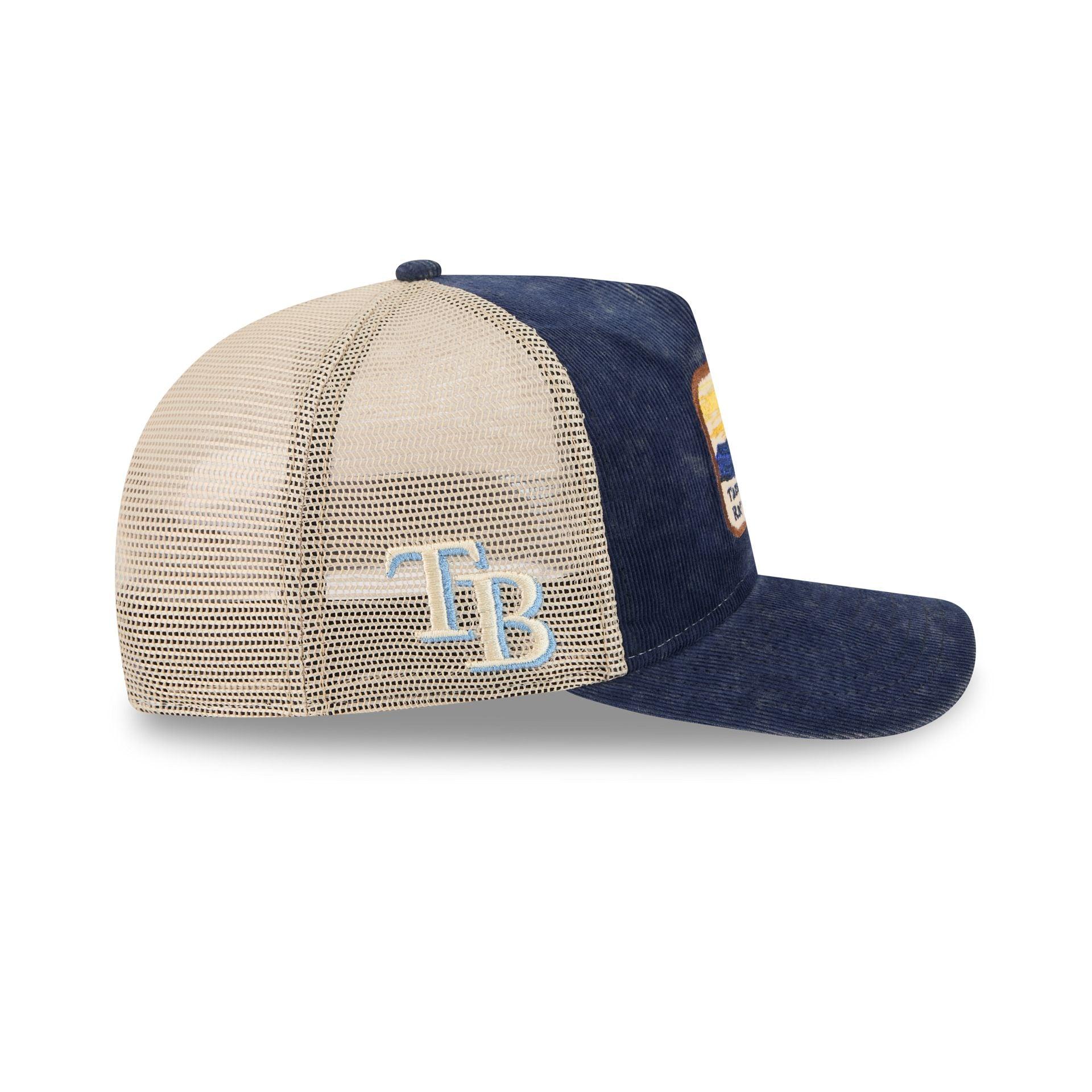 Tampa Bay Rays Vintage Landscape 9FIFTY A-Frame Trucker Hat Male Product Image