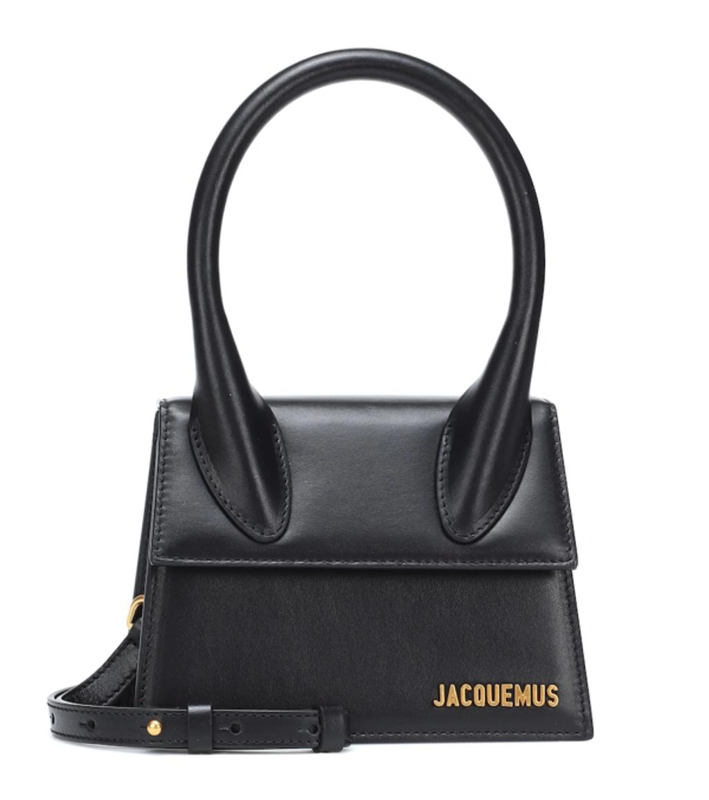 JACQUEMUS Small Handle And Removable Shoulder Strap In Black Product Image