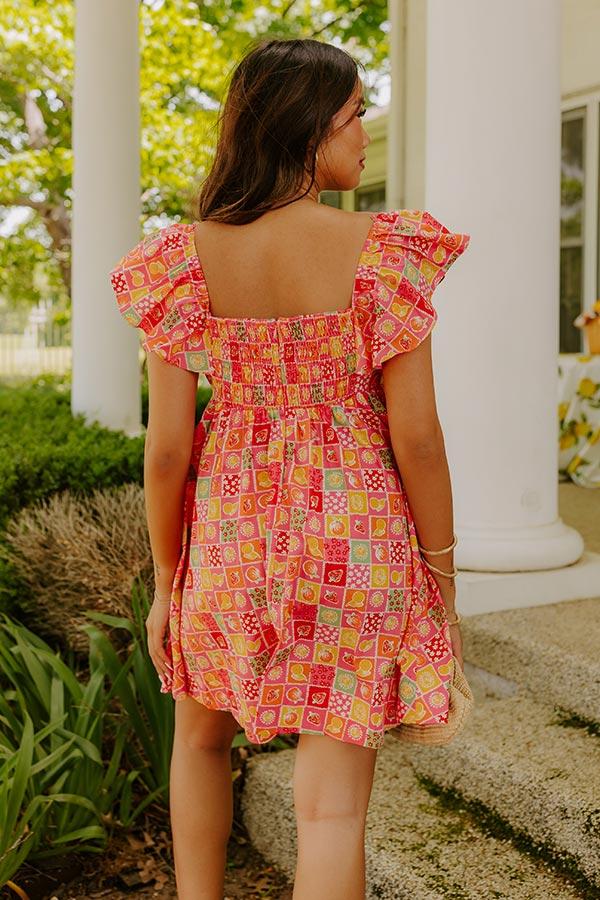 Pink Lemonade Babydoll Mini Dress Product Image