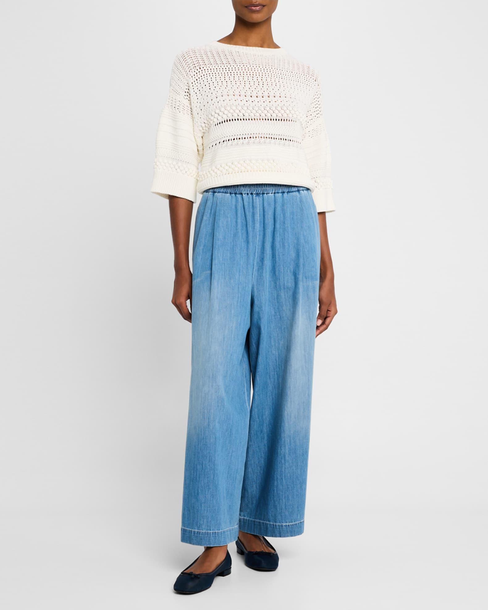 Multi-Stitch Cotton Sweater Product Image