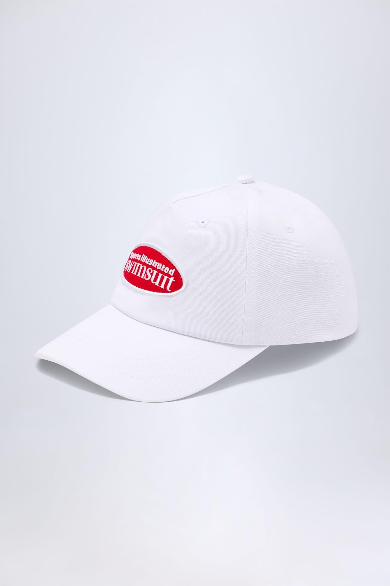 Logo Baseball Cap in White Product Image