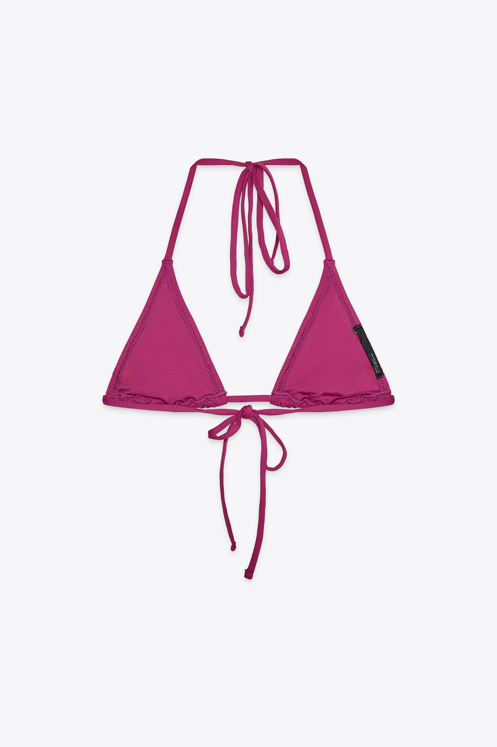 FLORAL BEADED BIKINI TOP Product Image