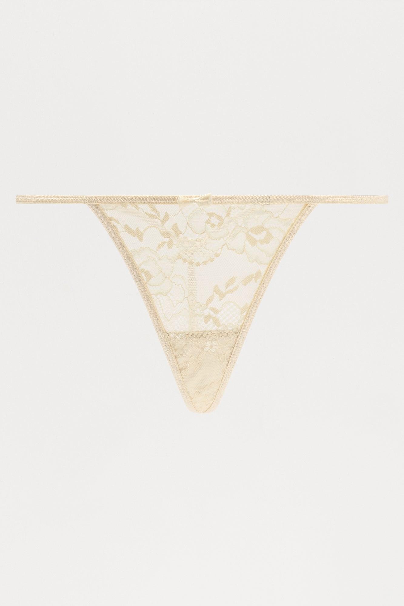 Pretty Sweet 3 Pack Lace G String Panties - Yellow/combo Female Product Image