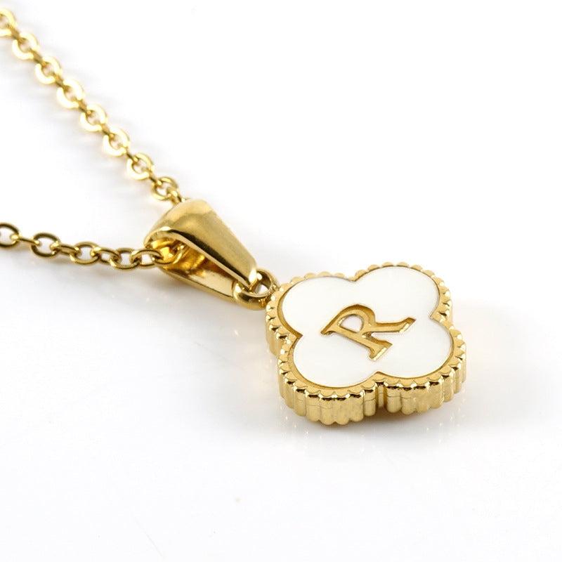 Clover Initial Necklace Product Image