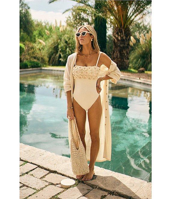 Antonio Melani x M.G. Style Salty Sands Crochet Maxi Dress Swim Cover Up Product Image