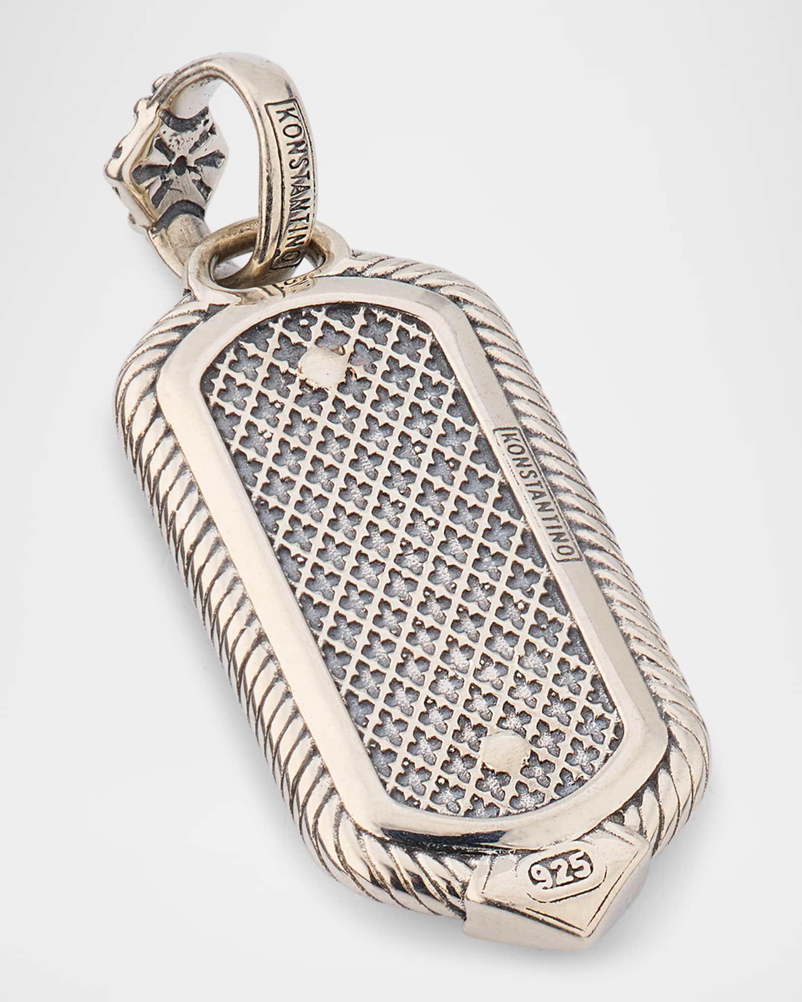 Mens Kavos Sterling Silver and Bronze Pendant Product Image