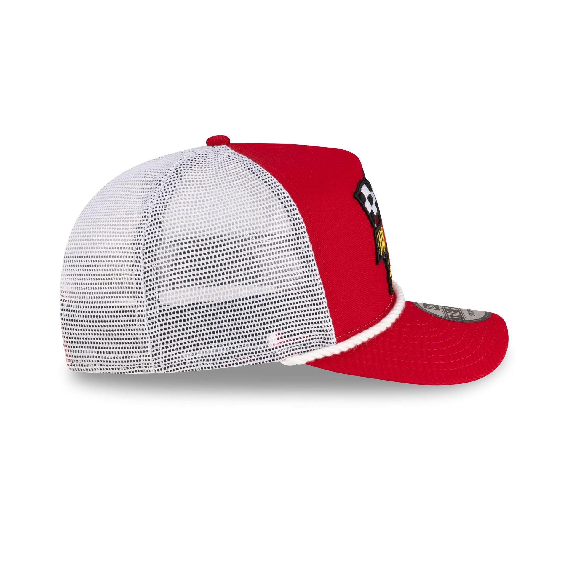 NASCAR Classics Flags Red Golfer Hat Male Product Image