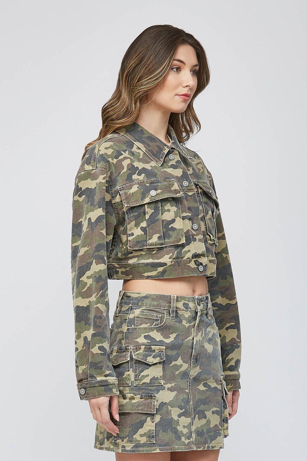 Cropped Cargo Jacket Product Image