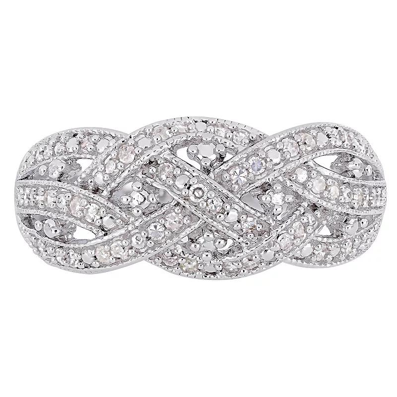 Stella Grace Sterling Silver 1/4 Carat T.W. Diamond Fashion Ring, Women's,  Product Image
