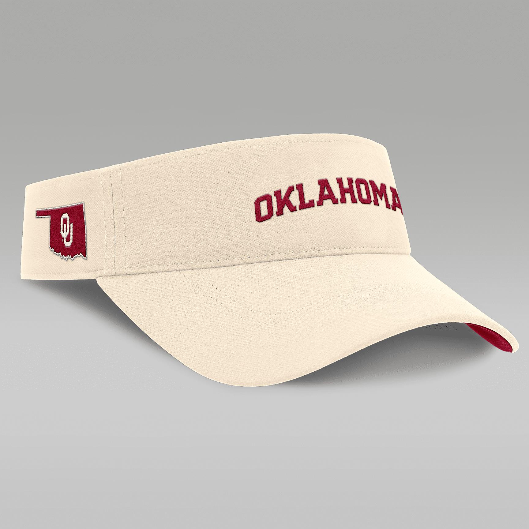 Oklahoma Sooners Primetime Ace Men's Jordan Brand Dri-FIT College Adjustable Visor Product Image
