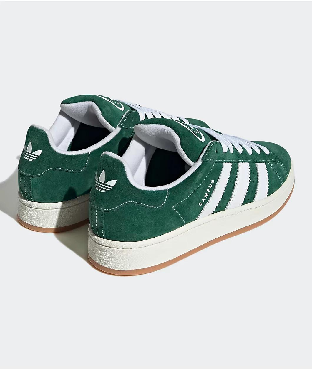 adidas Originals Campus 00s Dark Green & Cloud White Shoes Product Image