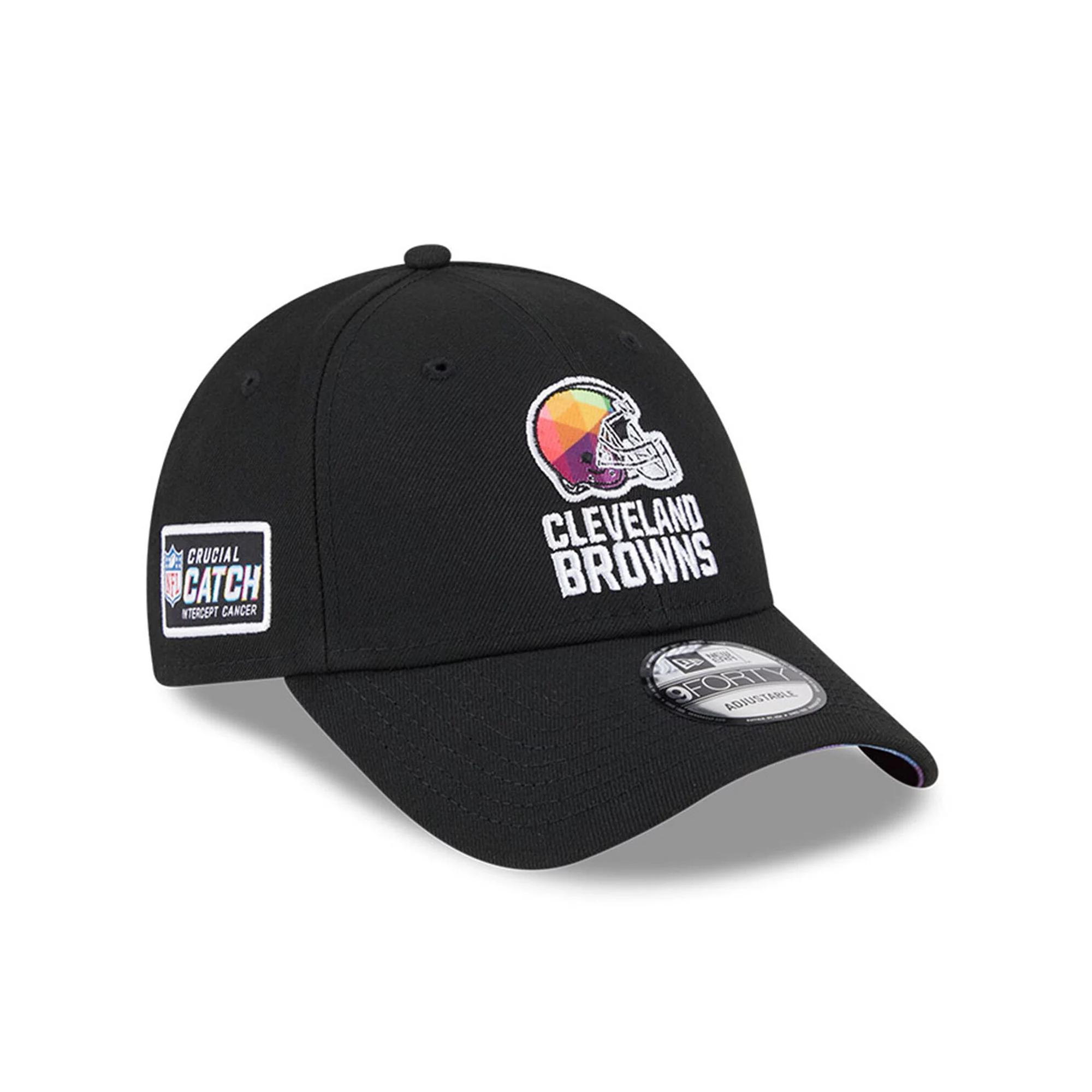 Men's New Era Black Cleveland Browns 2023 NFL Crucial Catch 9FORTY Adjustable Hat Product Image