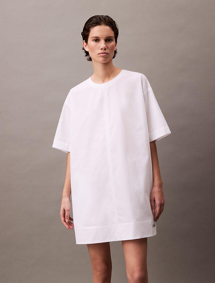 Cotton Relaxed Mini T-Shirt Dress Product Image