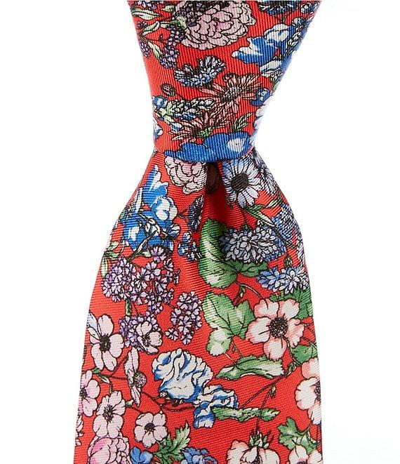 Cremieux London Floral 3 1/4#double; Woven Silk Tie Product Image