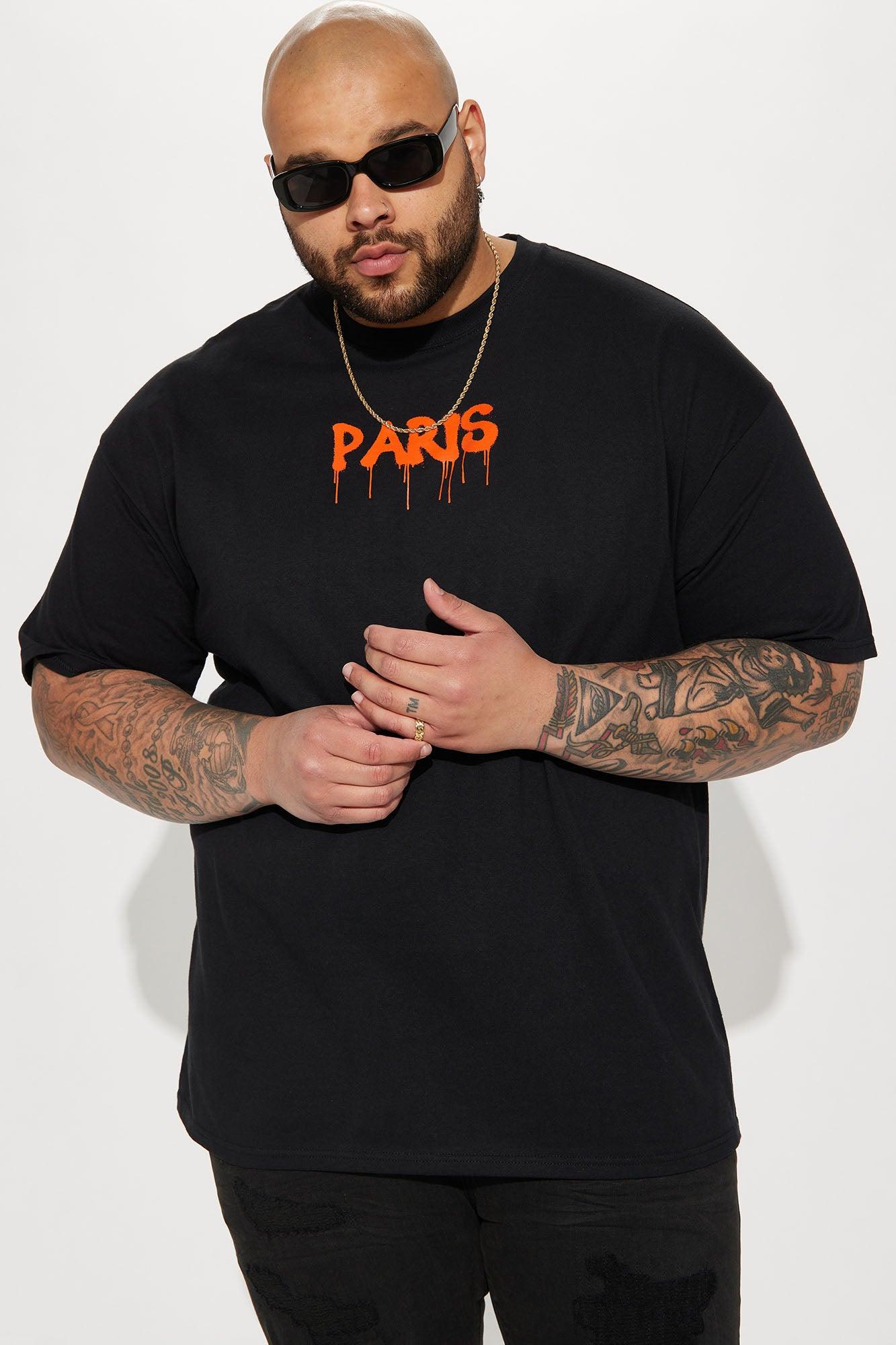 Paris Drip Short Sleeve Tee - Black Product Image
