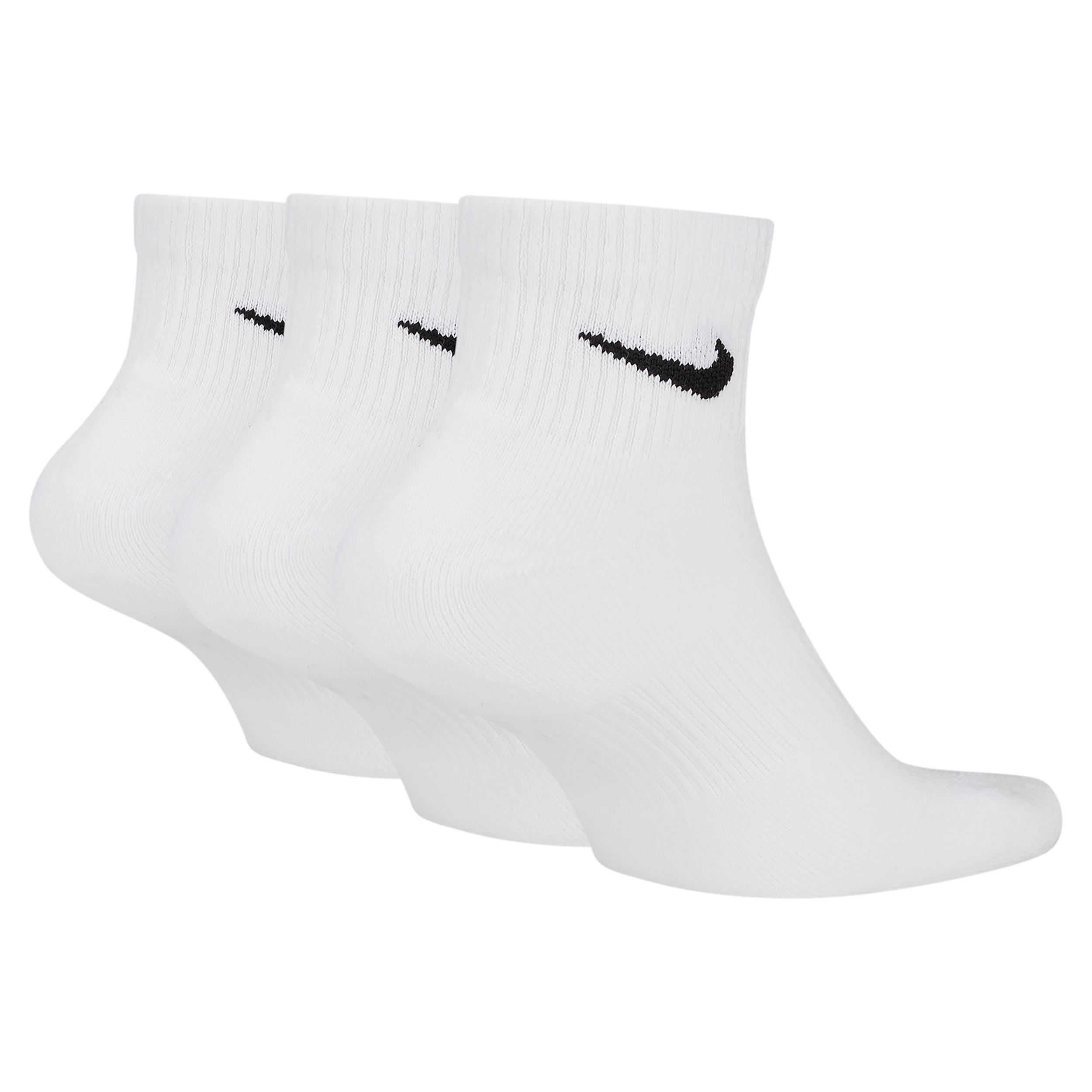 Nike Mens Everyday Plus Cushioned Training Ankle Socks (3 Pairs) | SX6890-100 Product Image